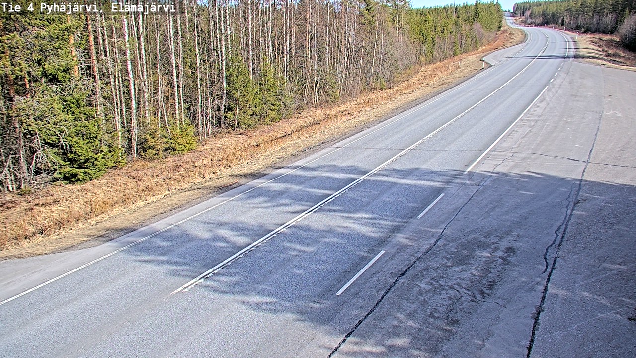 Kelikamerat Kuva Tie 4 Pyhäjärvi, Elämäjärvi, Pyhäjärvi, Pohjois-Pohjanmaa