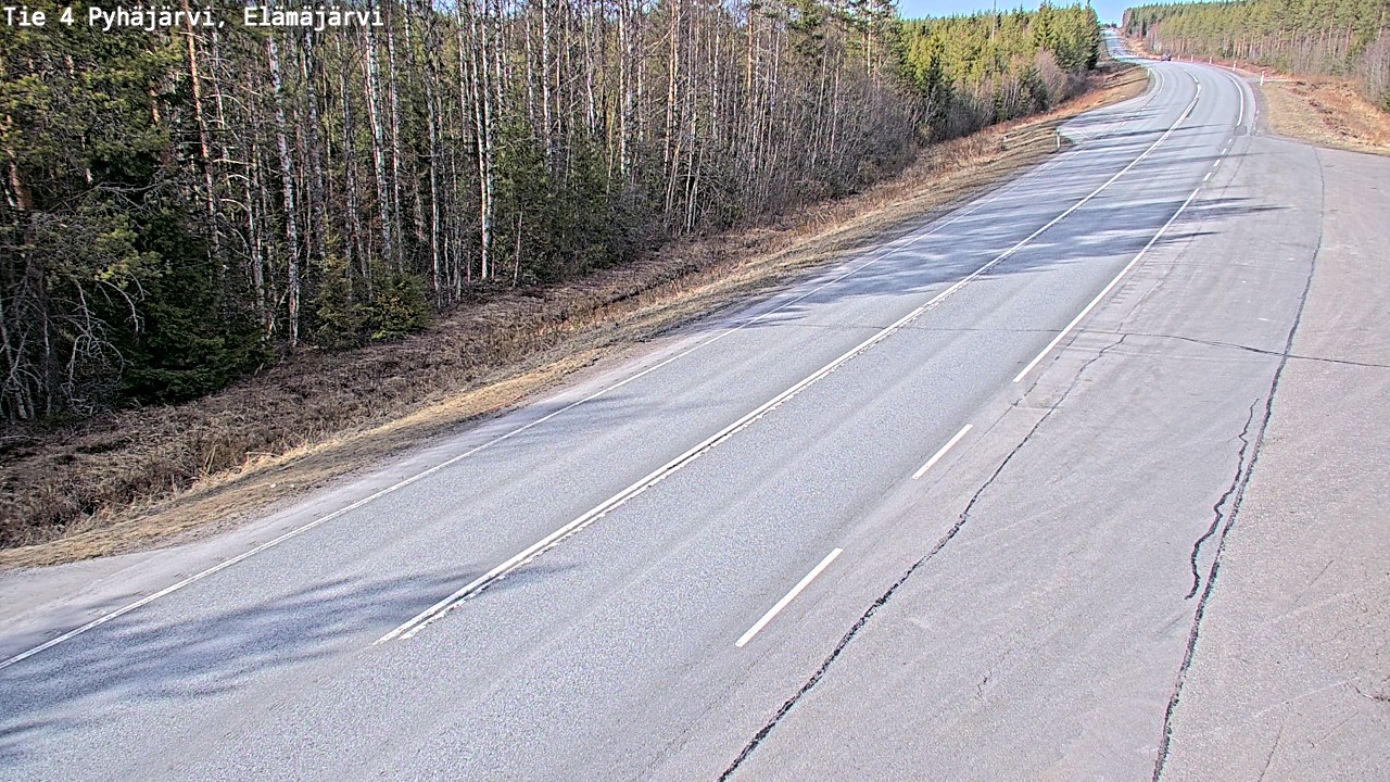 Kelikamerat Kuva Tie 4 Pyhäjärvi, Elämäjärvi, Pyhäjärvi, Pohjois-Pohjanmaa
