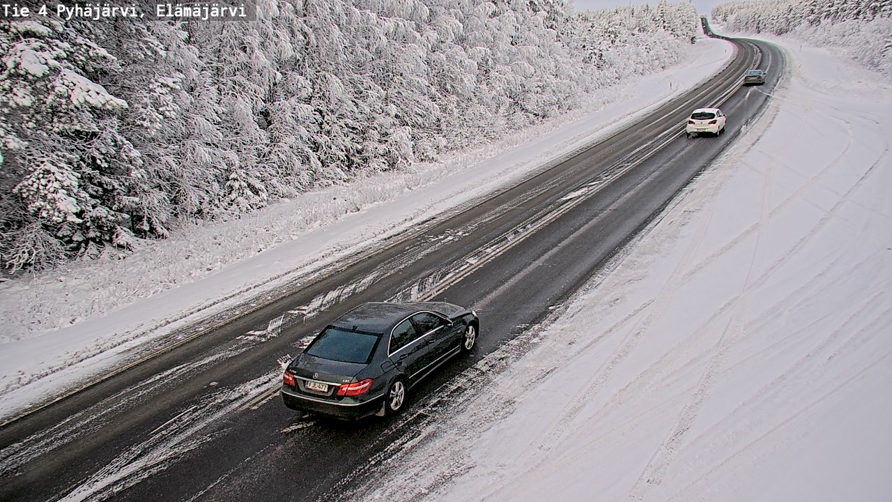 Weather Camera Image Väg 4 Pyhäjärvi, Elämäjärvi, Pyhäjärvi, Pohjois-Pohjanmaa