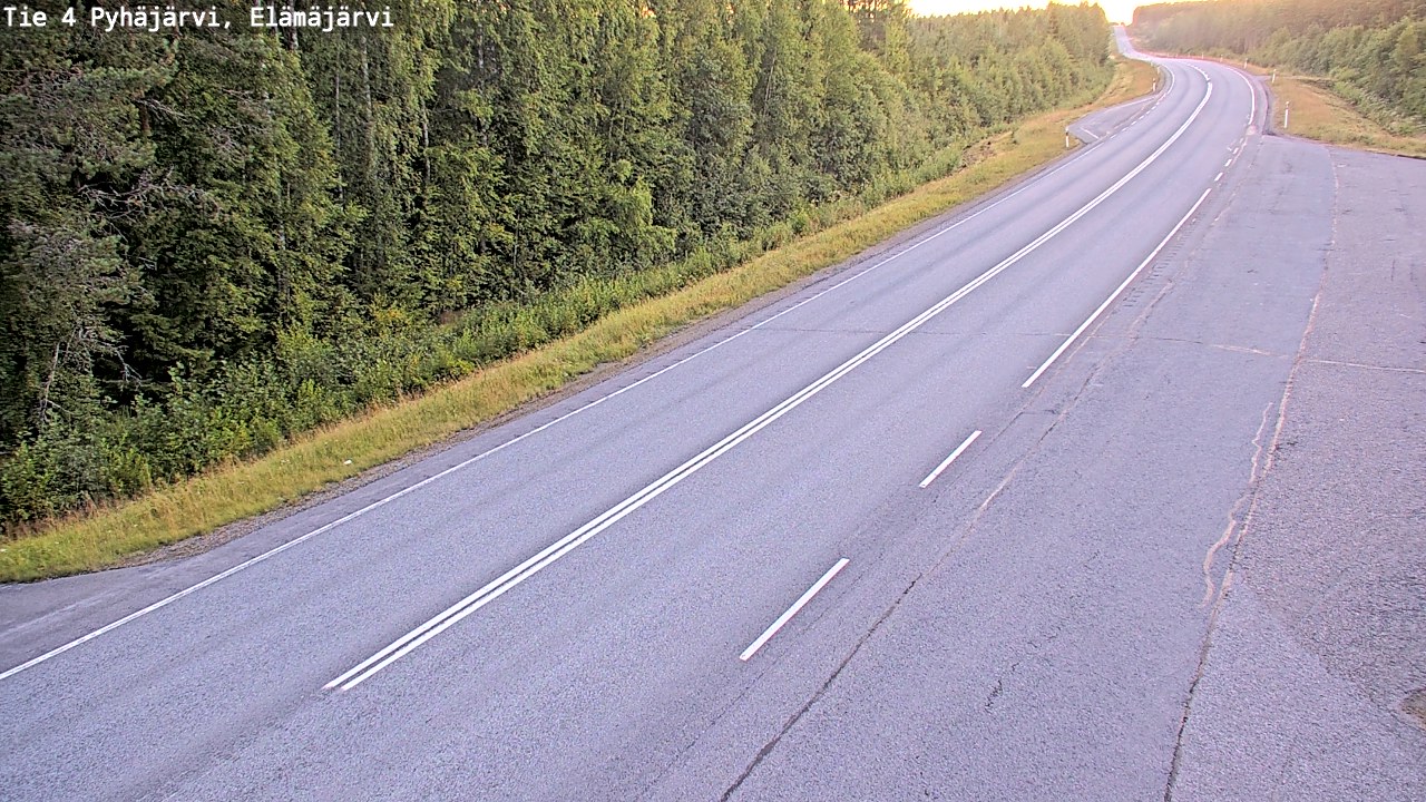 Kelikamerat Kuva Tie 4 Pyhäjärvi, Elämäjärvi, Pyhäjärvi, Pohjois-Pohjanmaa