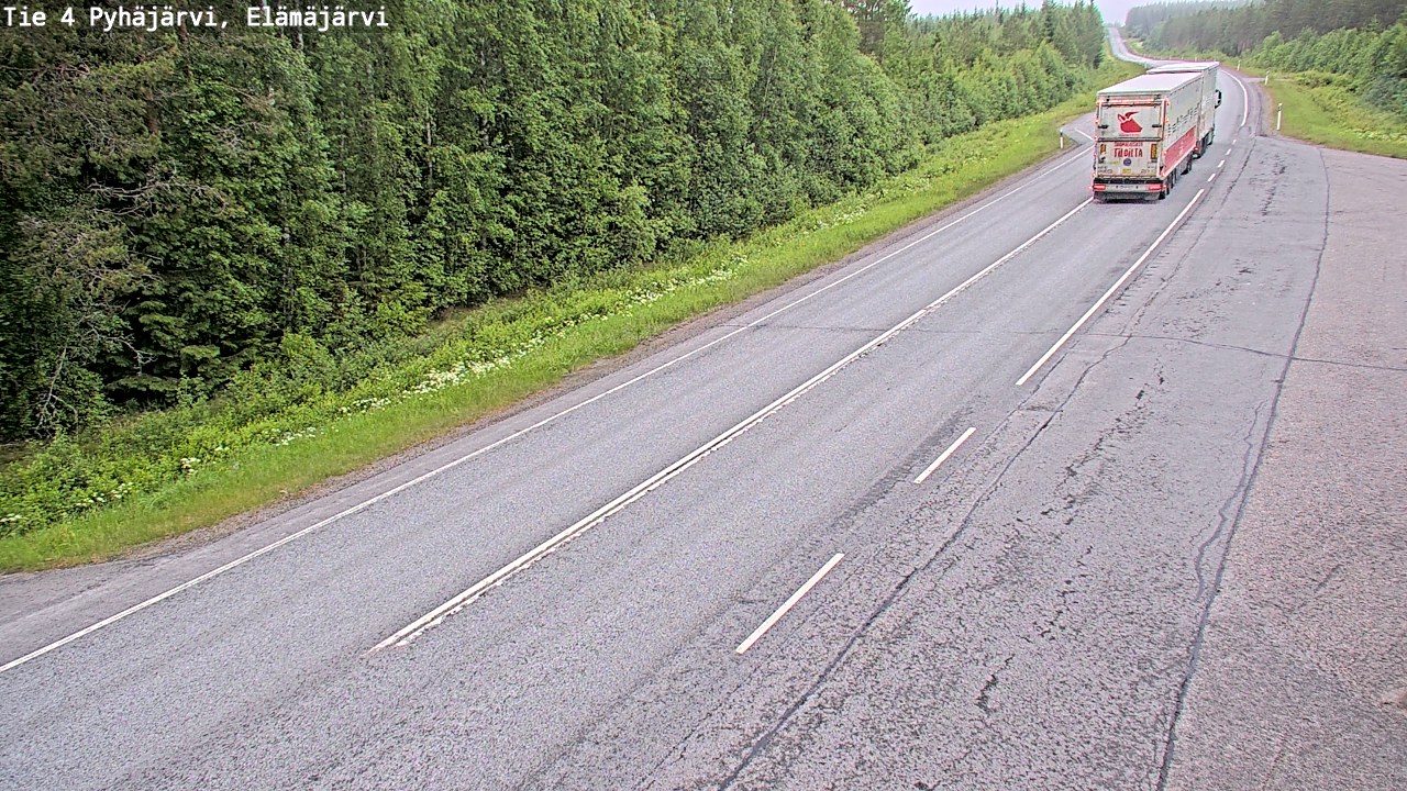Kelikamerat Kuva Tie 4 Pyhäjärvi, Elämäjärvi, Pyhäjärvi, Pohjois-Pohjanmaa