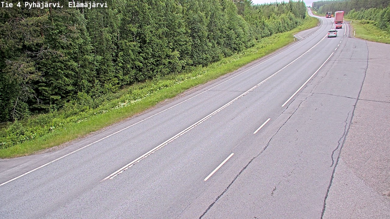 Kelikamerat Kuva Tie 4 Pyhäjärvi, Elämäjärvi, Pyhäjärvi, Pohjois-Pohjanmaa