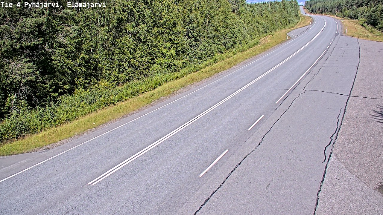 Kelikamerat Kuva Tie 4 Pyhäjärvi, Elämäjärvi, Pyhäjärvi, Pohjois-Pohjanmaa
