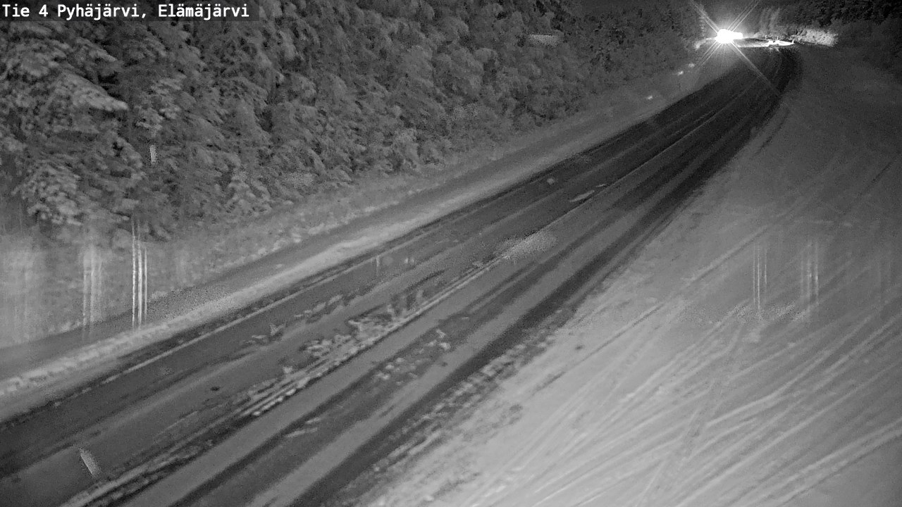 Weather Camera Image Väg 4 Pyhäjärvi, Elämäjärvi, Pyhäjärvi, Pohjois-Pohjanmaa
