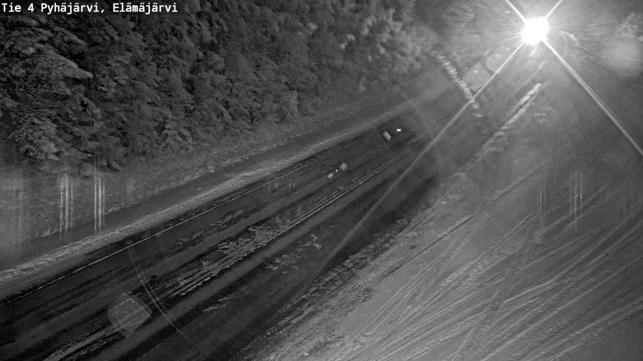 Weather Camera Image Väg 4 Pyhäjärvi, Elämäjärvi, Pyhäjärvi, Pohjois-Pohjanmaa