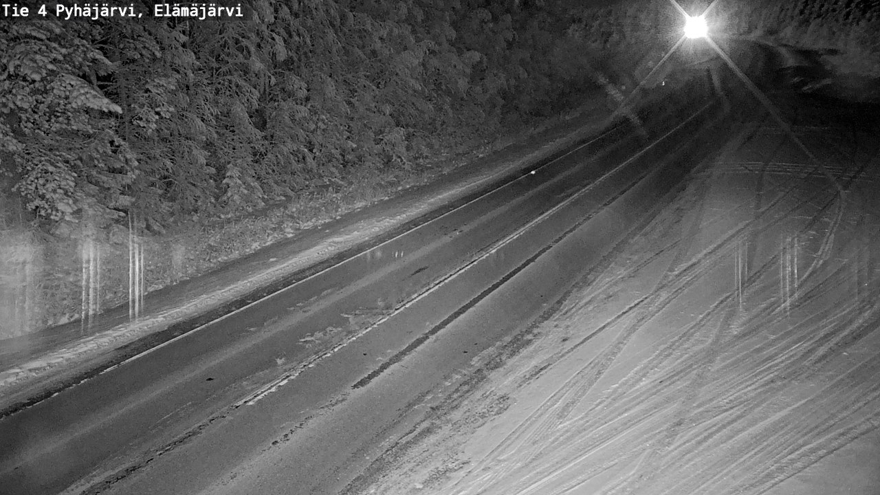 Weather Camera Image Road 4 Pyhäjärvi, Elämäjärvi, Pyhäjärvi, Pohjois-Pohjanmaa