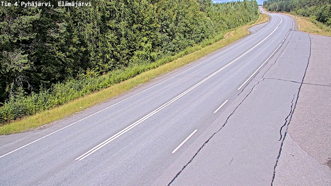Kelikamerat Kuva Tie 4 Pyhäjärvi, Elämäjärvi, Pyhäjärvi, Pohjois-Pohjanmaa