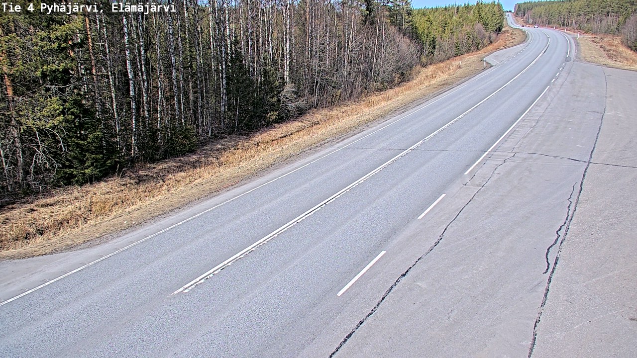 Kelikamerat Kuva Tie 4 Pyhäjärvi, Elämäjärvi, Pyhäjärvi, Pohjois-Pohjanmaa