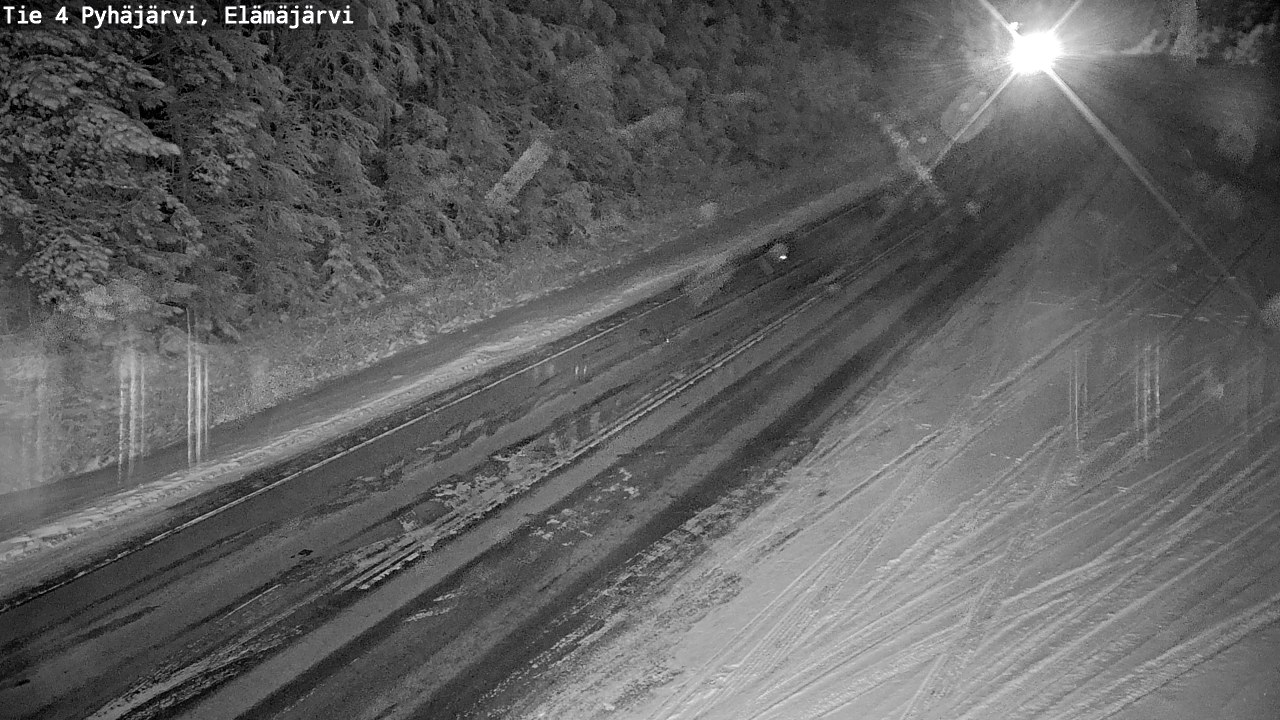 Weather Camera Image Väg 4 Pyhäjärvi, Elämäjärvi, Pyhäjärvi, Pohjois-Pohjanmaa