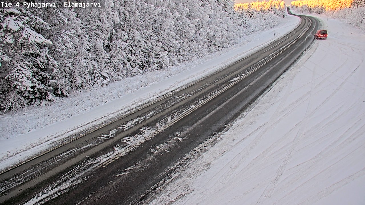 Weather Camera Image Väg 4 Pyhäjärvi, Elämäjärvi, Pyhäjärvi, Pohjois-Pohjanmaa