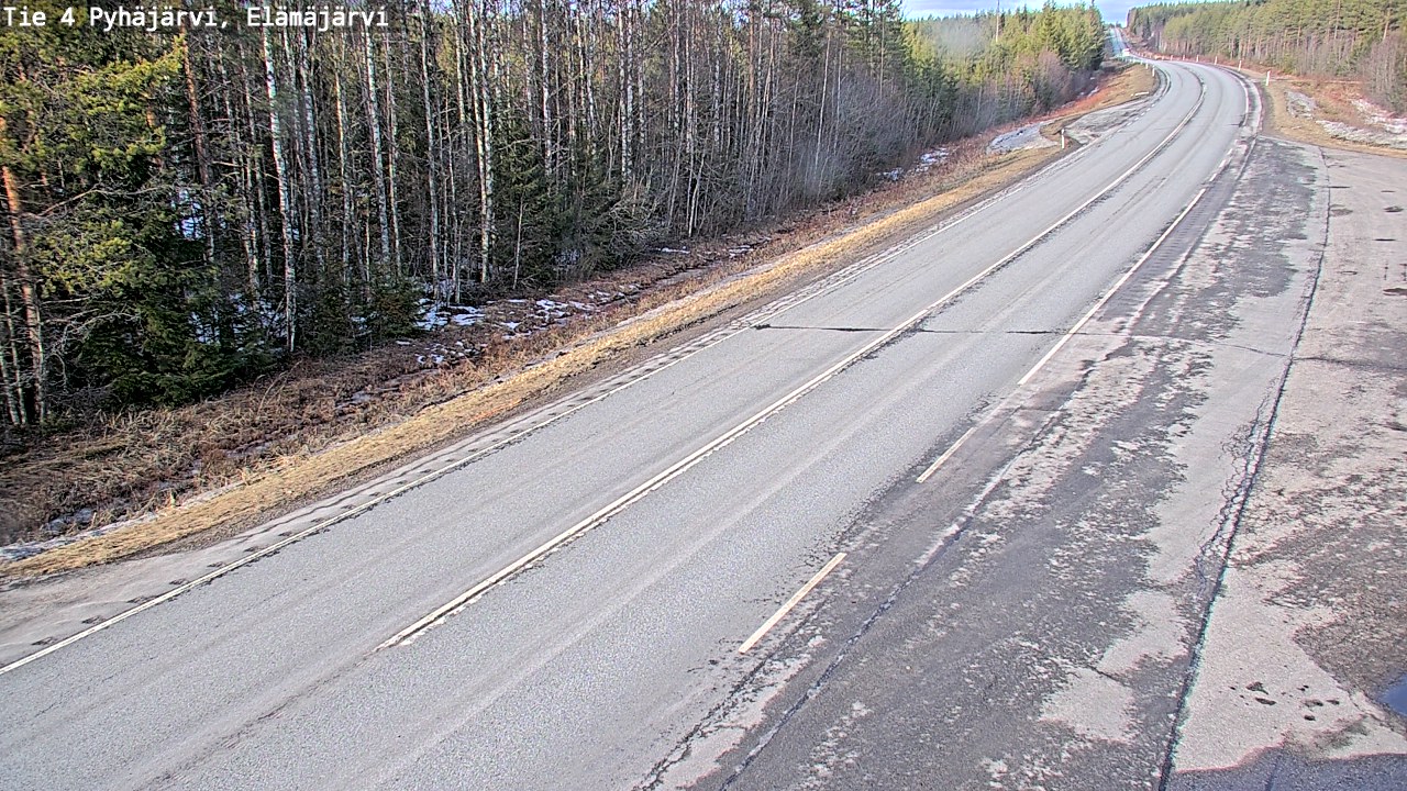 Kelikamerat Kuva Tie 4 Pyhäjärvi, Elämäjärvi, Pyhäjärvi, Pohjois-Pohjanmaa