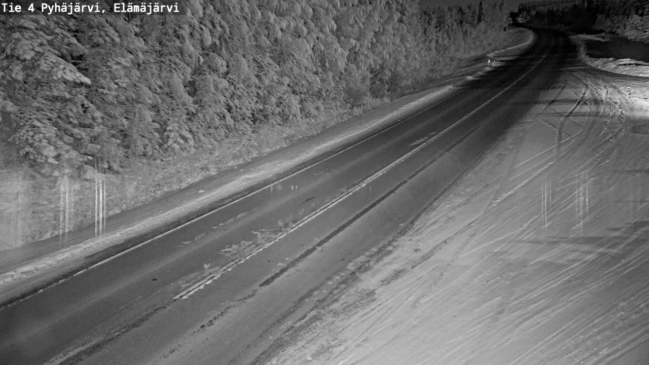 Weather Camera Image Road 4 Pyhäjärvi, Elämäjärvi, Pyhäjärvi, Pohjois-Pohjanmaa