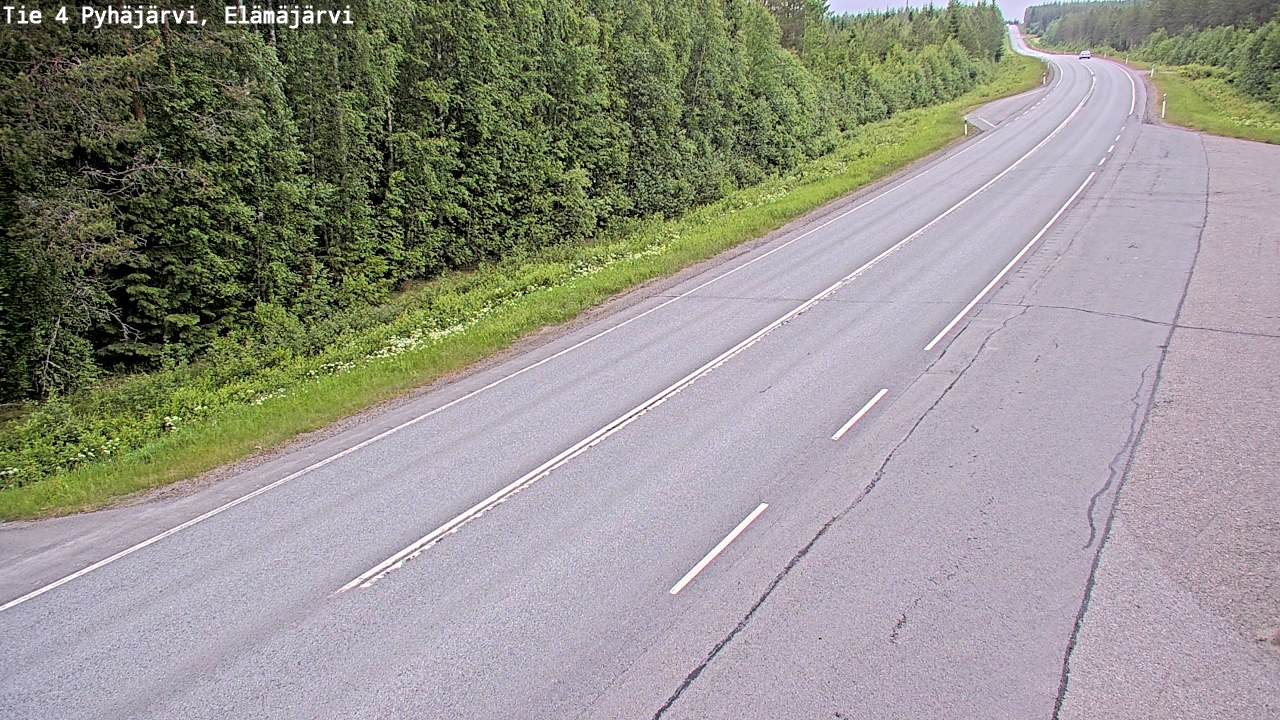 Kelikamerat Kuva Tie 4 Pyhäjärvi, Elämäjärvi, Pyhäjärvi, Pohjois-Pohjanmaa