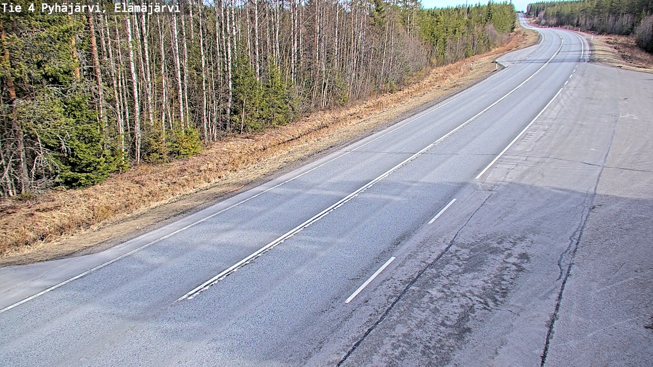 Kelikamerat Kuva Tie 4 Pyhäjärvi, Elämäjärvi, Pyhäjärvi, Pohjois-Pohjanmaa