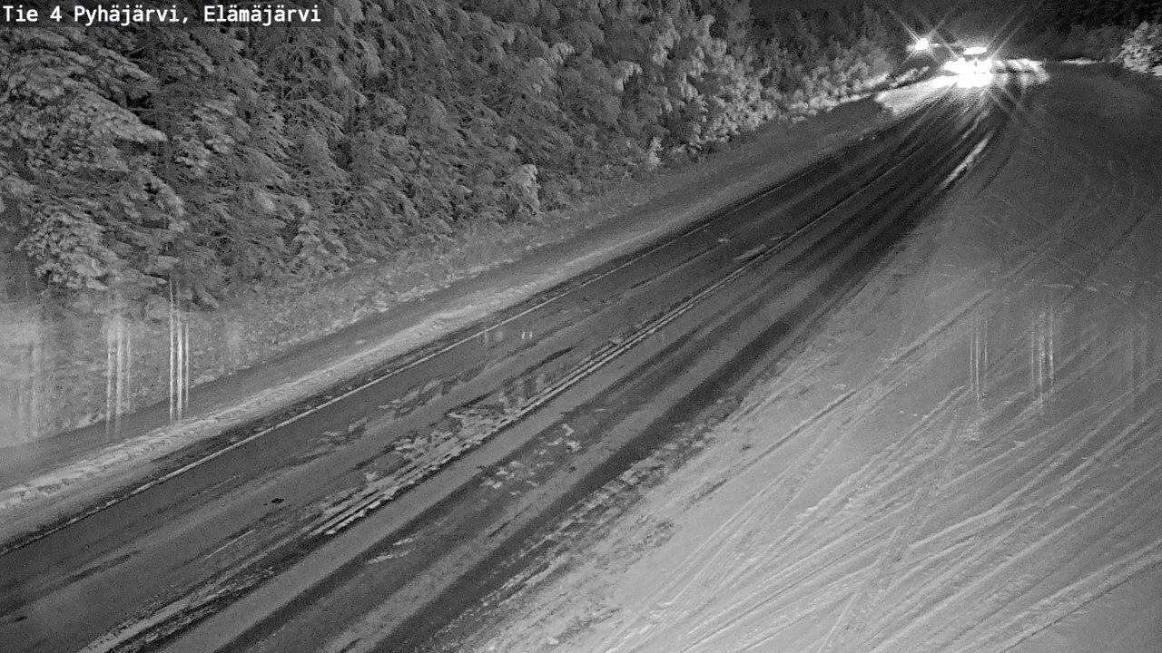 Weather Camera Image Väg 4 Pyhäjärvi, Elämäjärvi, Pyhäjärvi, Pohjois-Pohjanmaa