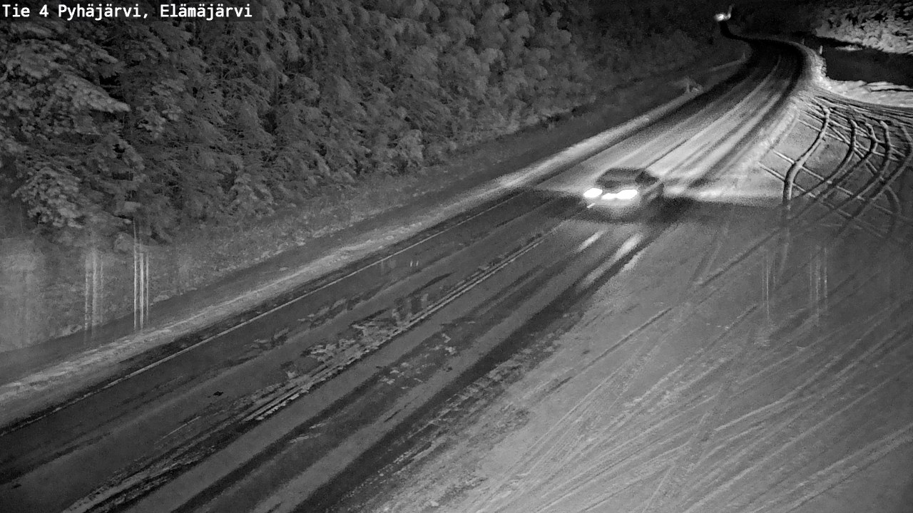 Weather Camera Image Väg 4 Pyhäjärvi, Elämäjärvi, Pyhäjärvi, Pohjois-Pohjanmaa