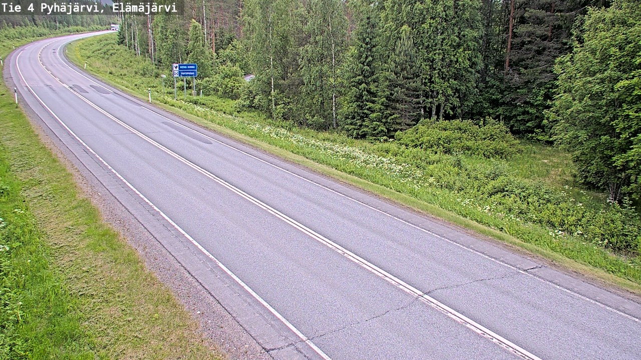 Kelikamerat Kuva Tie 4 Pyhäjärvi, Elämäjärvi, Pyhäjärvi, Pohjois-Pohjanmaa