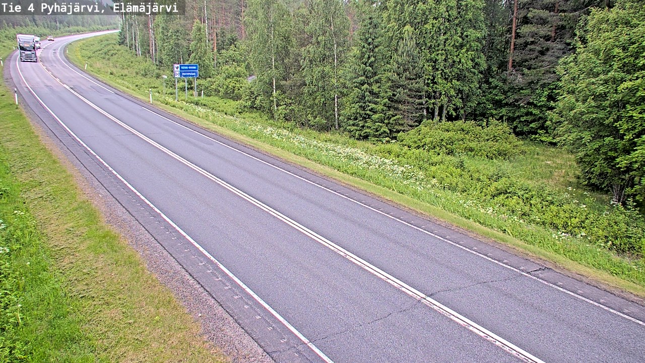 Kelikamerat Kuva Tie 4 Pyhäjärvi, Elämäjärvi, Pyhäjärvi, Pohjois-Pohjanmaa