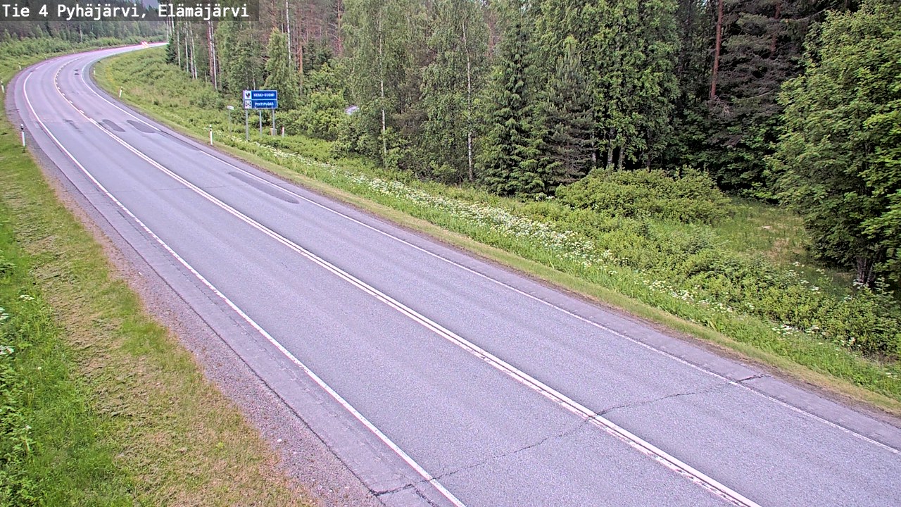 Kelikamerat Kuva Tie 4 Pyhäjärvi, Elämäjärvi, Pyhäjärvi, Pohjois-Pohjanmaa