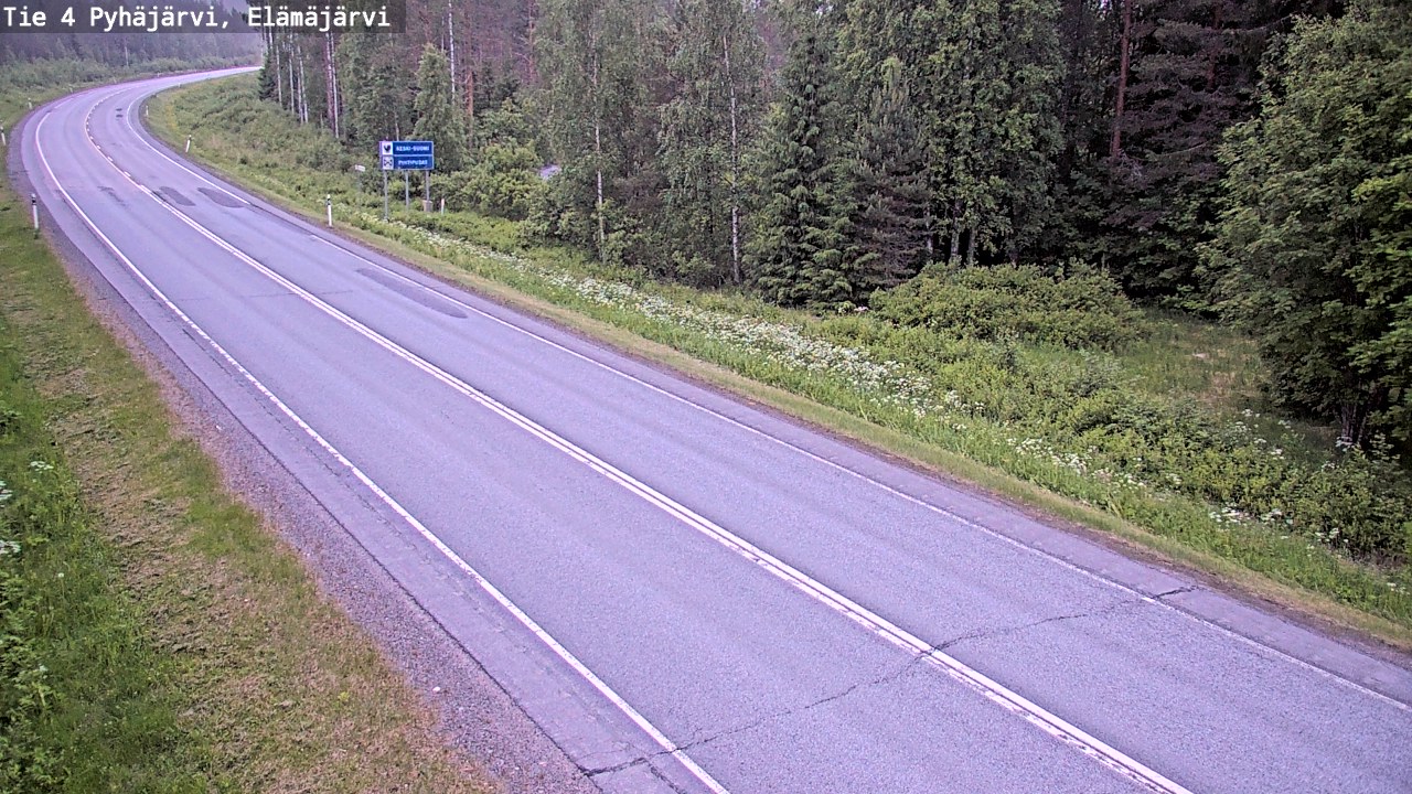 Kelikamerat Kuva Tie 4 Pyhäjärvi, Elämäjärvi, Pyhäjärvi, Pohjois-Pohjanmaa