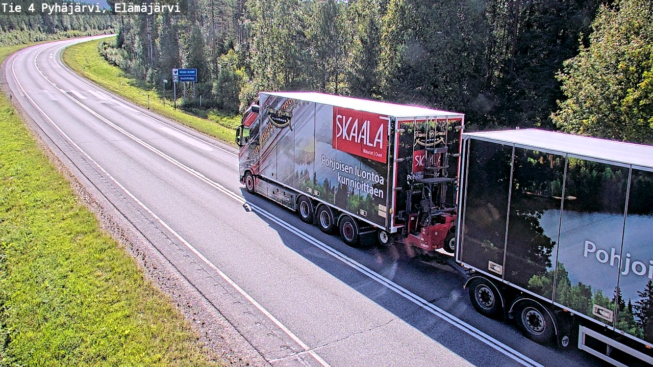 Kelikamerat Kuva Tie 4 Pyhäjärvi, Elämäjärvi, Pyhäjärvi, Pohjois-Pohjanmaa