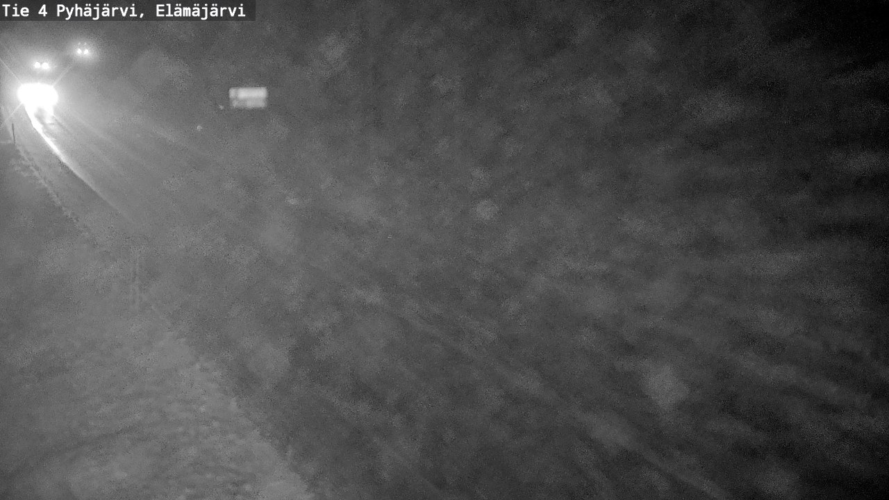 Weather Camera Image Road 4 Pyhäjärvi, Elämäjärvi, Pyhäjärvi, Pohjois-Pohjanmaa