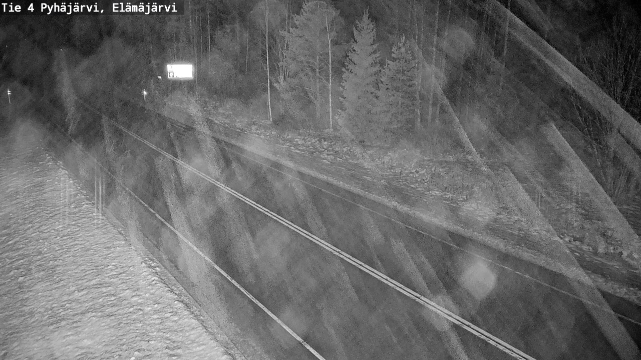 Weather Camera Image Väg 4 Pyhäjärvi, Elämäjärvi, Pyhäjärvi, Pohjois-Pohjanmaa