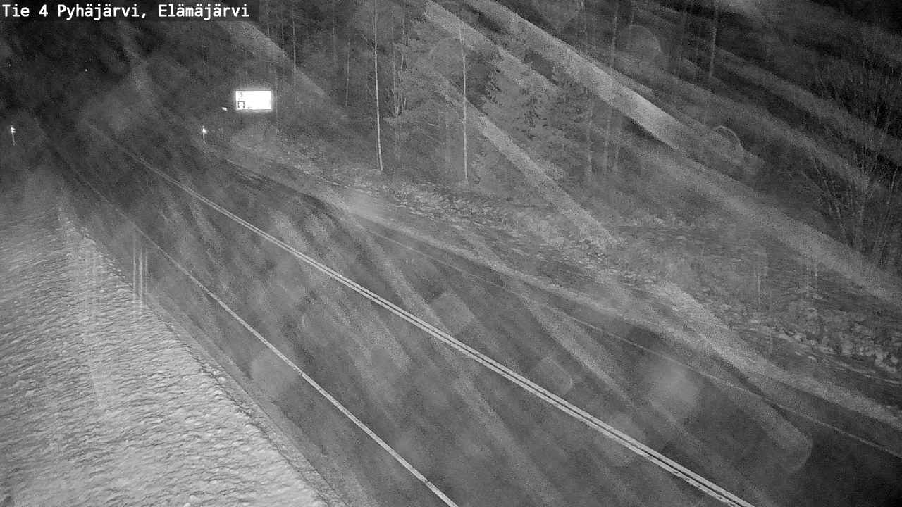Weather Camera Image Väg 4 Pyhäjärvi, Elämäjärvi, Pyhäjärvi, Pohjois-Pohjanmaa