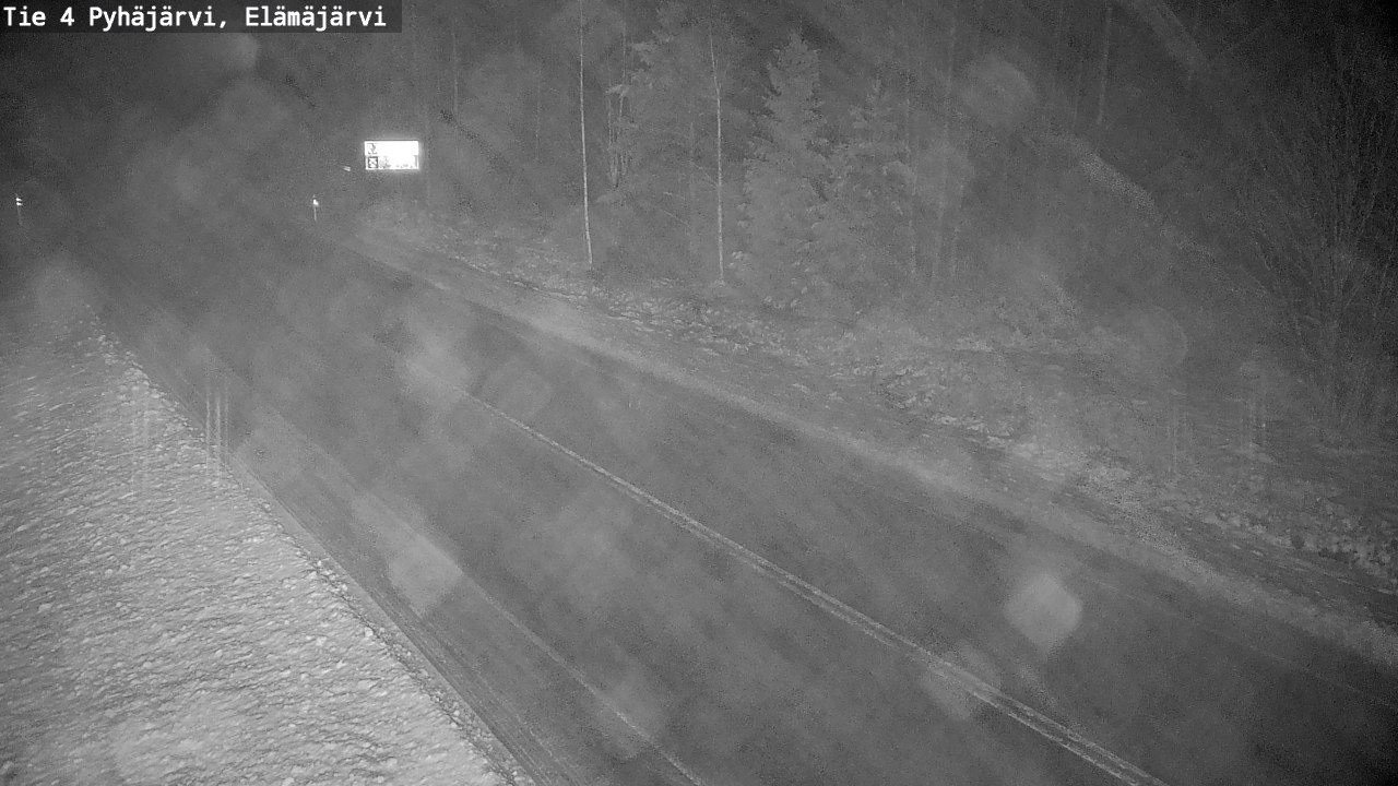 Weather Camera Image Road 4 Pyhäjärvi, Elämäjärvi, Pyhäjärvi, Pohjois-Pohjanmaa