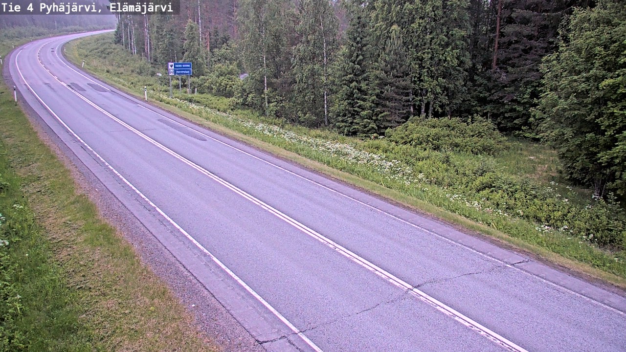 Kelikamerat Kuva Tie 4 Pyhäjärvi, Elämäjärvi, Pyhäjärvi, Pohjois-Pohjanmaa