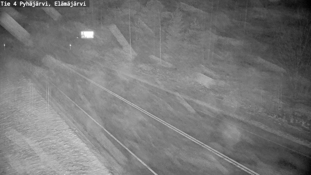 Weather Camera Image Väg 4 Pyhäjärvi, Elämäjärvi, Pyhäjärvi, Pohjois-Pohjanmaa