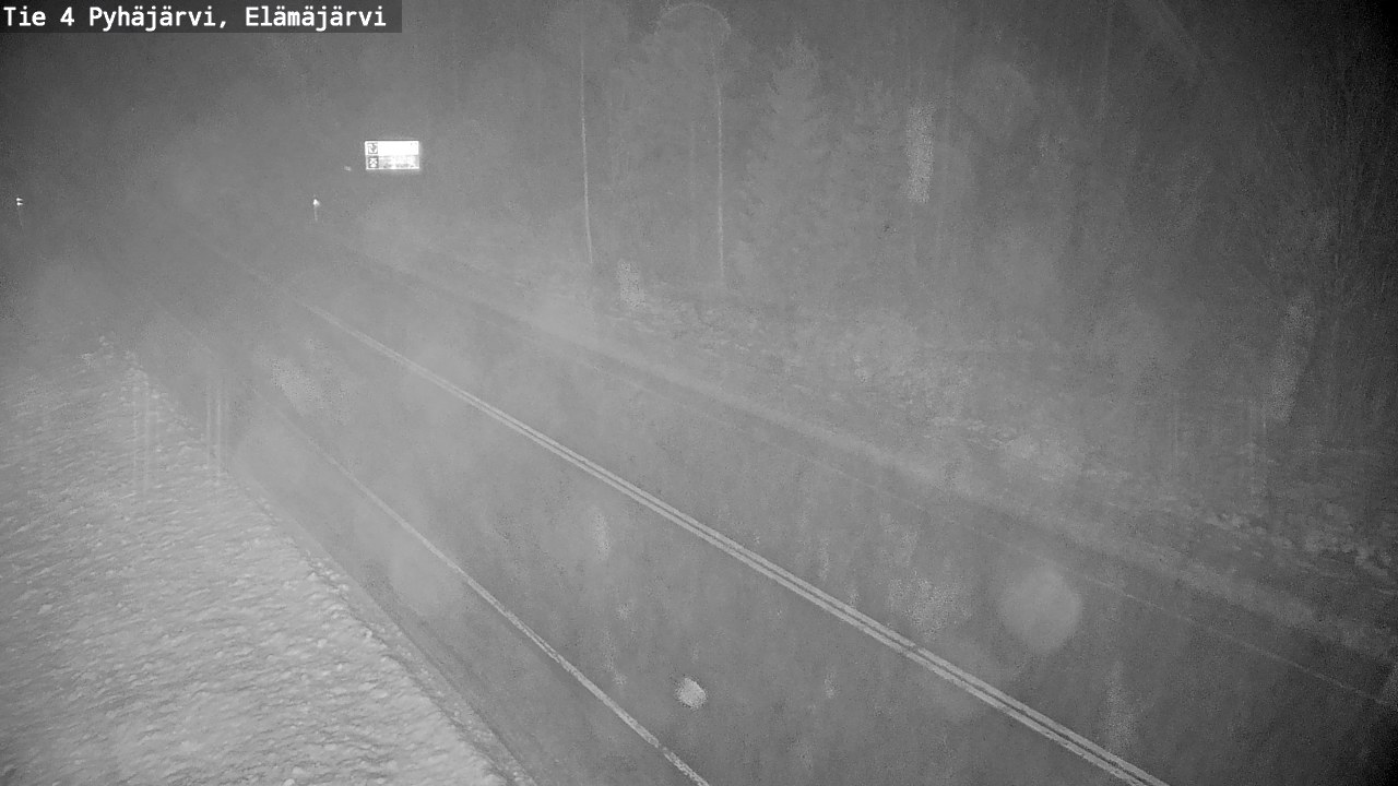 Weather Camera Image Väg 4 Pyhäjärvi, Elämäjärvi, Pyhäjärvi, Pohjois-Pohjanmaa