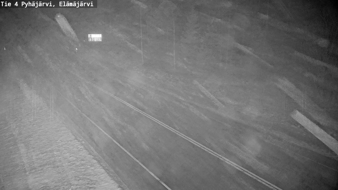 Weather Camera Image Väg 4 Pyhäjärvi, Elämäjärvi, Pyhäjärvi, Pohjois-Pohjanmaa