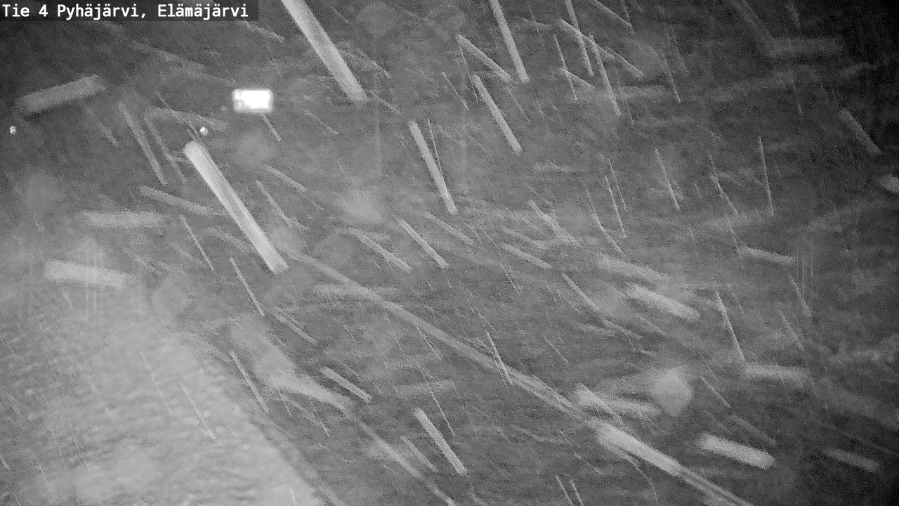 Weather Camera Image Väg 4 Pyhäjärvi, Elämäjärvi, Pyhäjärvi, Pohjois-Pohjanmaa