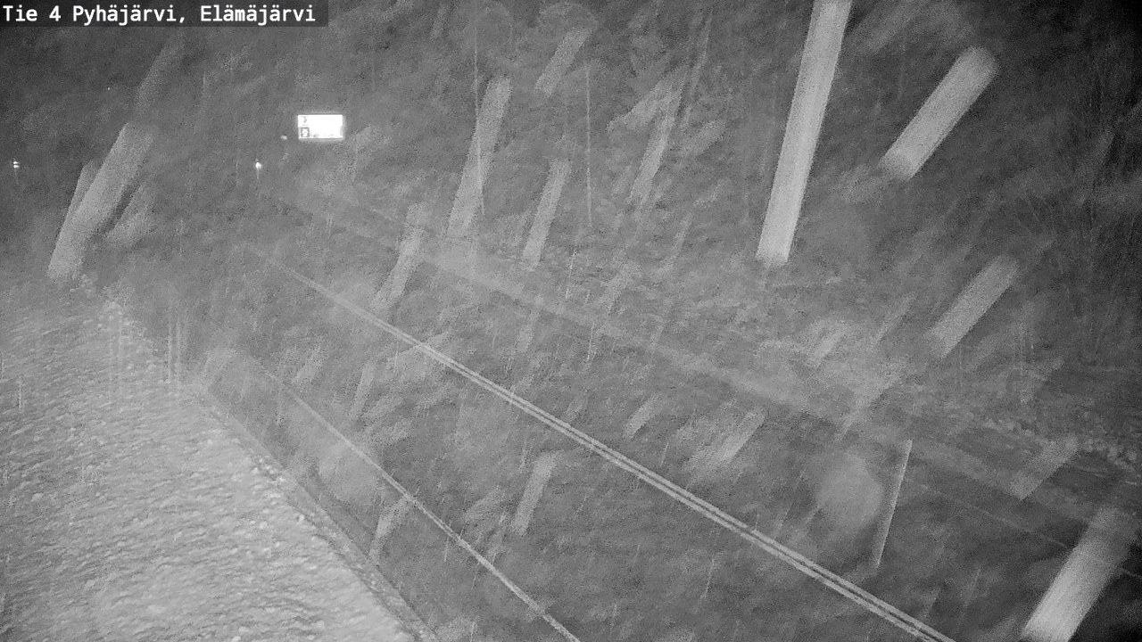 Weather Camera Image Väg 4 Pyhäjärvi, Elämäjärvi, Pyhäjärvi, Pohjois-Pohjanmaa