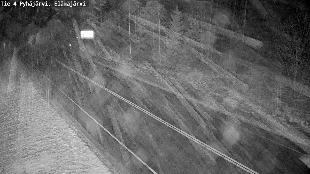 Weather Camera Image Väg 4 Pyhäjärvi, Elämäjärvi, Pyhäjärvi, Pohjois-Pohjanmaa