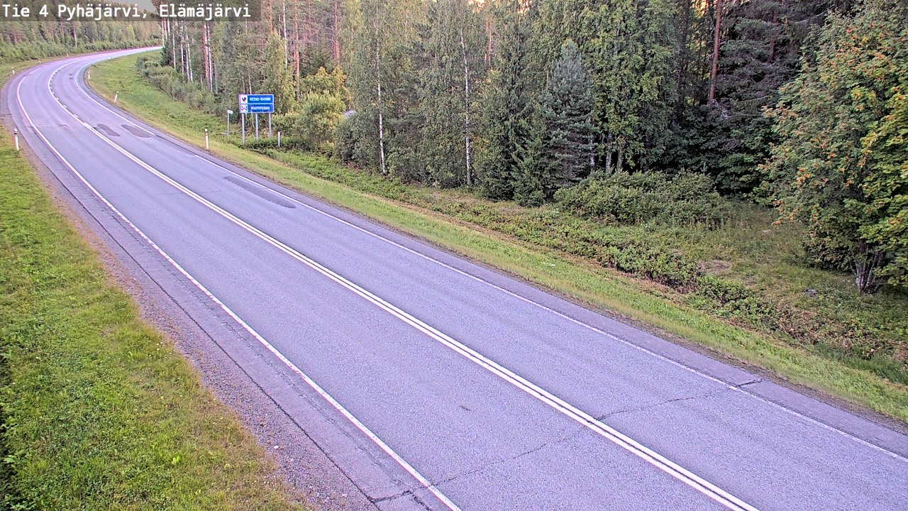 Kelikamerat Kuva Tie 4 Pyhäjärvi, Elämäjärvi, Pyhäjärvi, Pohjois-Pohjanmaa