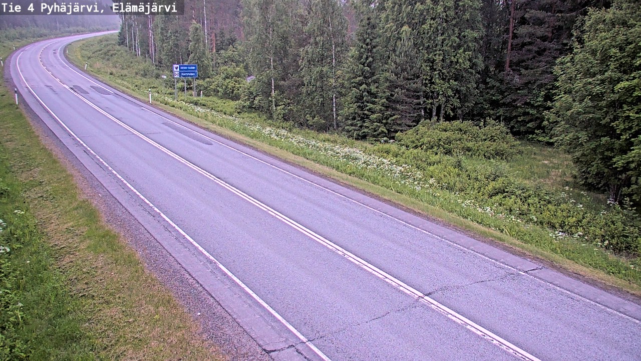 Kelikamerat Kuva Tie 4 Pyhäjärvi, Elämäjärvi, Pyhäjärvi, Pohjois-Pohjanmaa