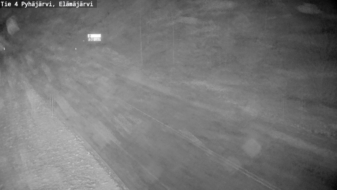 Weather Camera Image Road 4 Pyhäjärvi, Elämäjärvi, Pyhäjärvi, Pohjois-Pohjanmaa