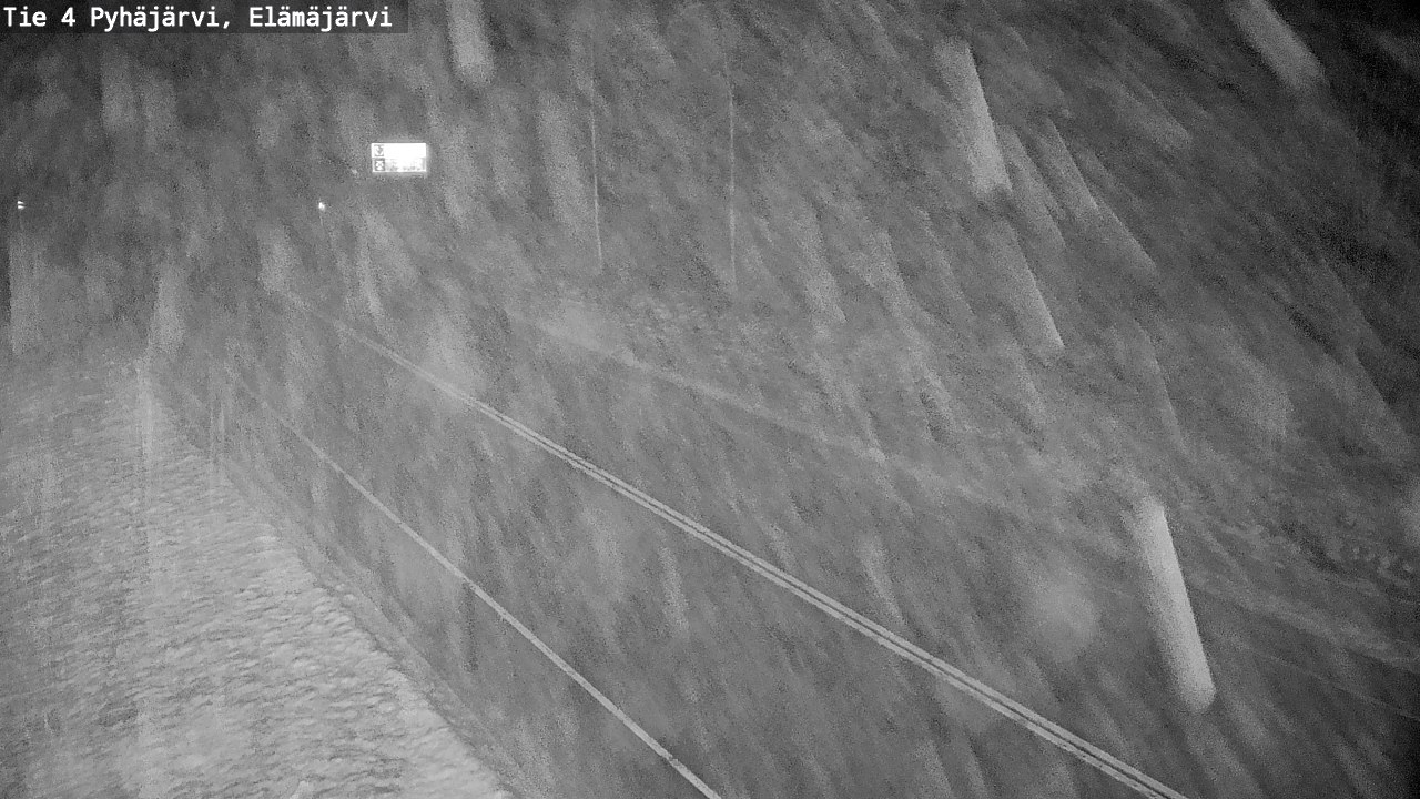 Weather Camera Image Väg 4 Pyhäjärvi, Elämäjärvi, Pyhäjärvi, Pohjois-Pohjanmaa