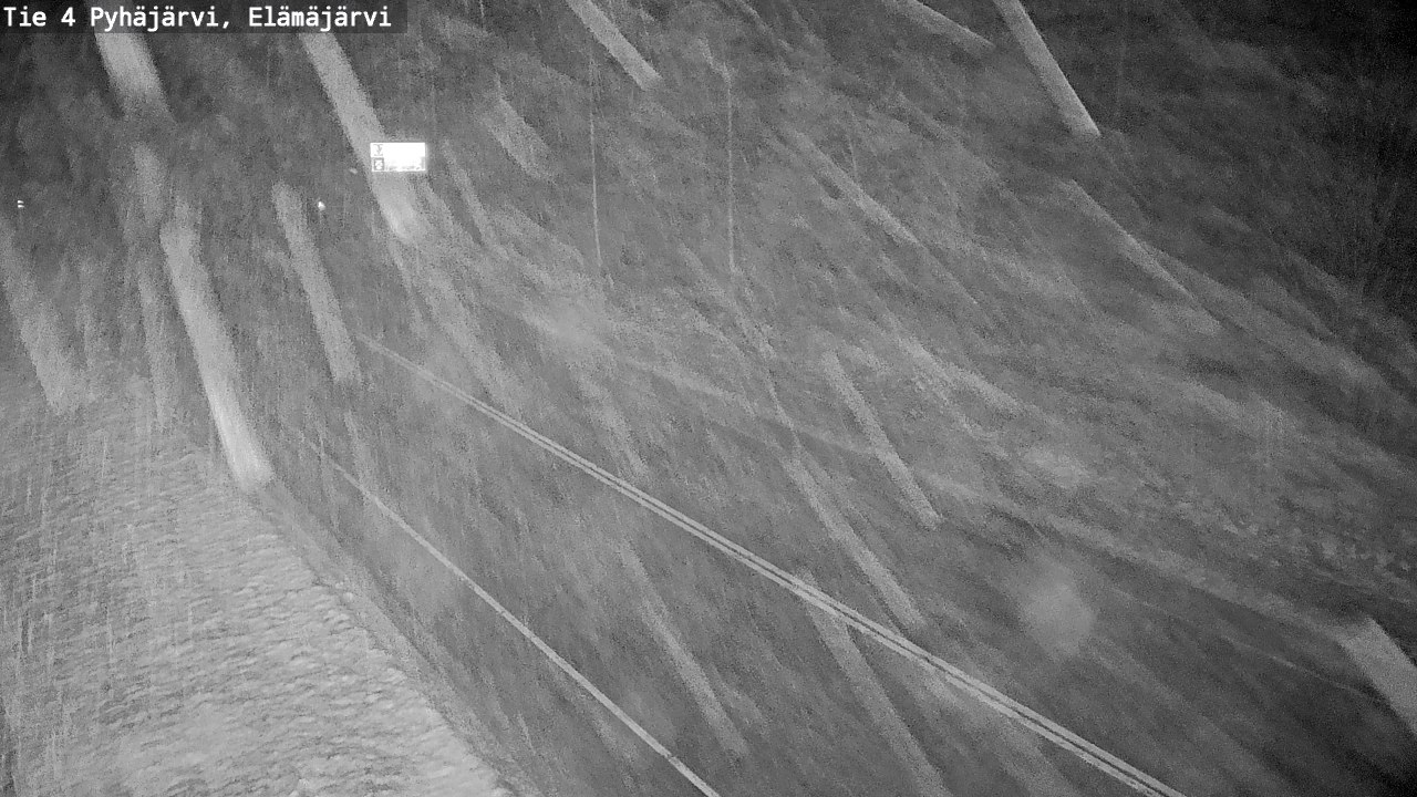 Weather Camera Image Väg 4 Pyhäjärvi, Elämäjärvi, Pyhäjärvi, Pohjois-Pohjanmaa