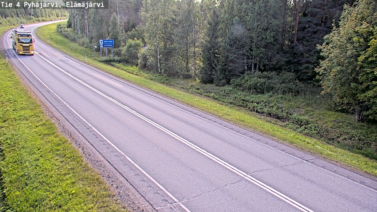 Kelikamerat Kuva Tie 4 Pyhäjärvi, Elämäjärvi, Pyhäjärvi, Pohjois-Pohjanmaa