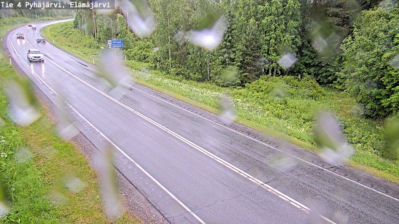 Weather Camera Image Väg 4 Pyhäjärvi, Elämäjärvi, Pyhäjärvi, Pohjois-Pohjanmaa