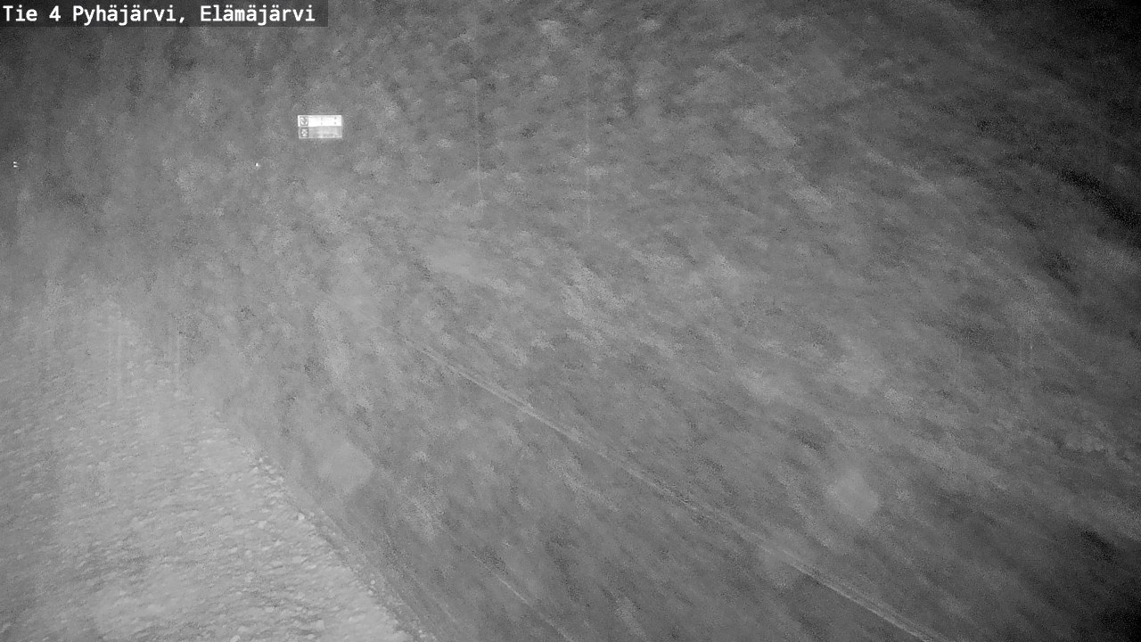Weather Camera Image Road 4 Pyhäjärvi, Elämäjärvi, Pyhäjärvi, Pohjois-Pohjanmaa