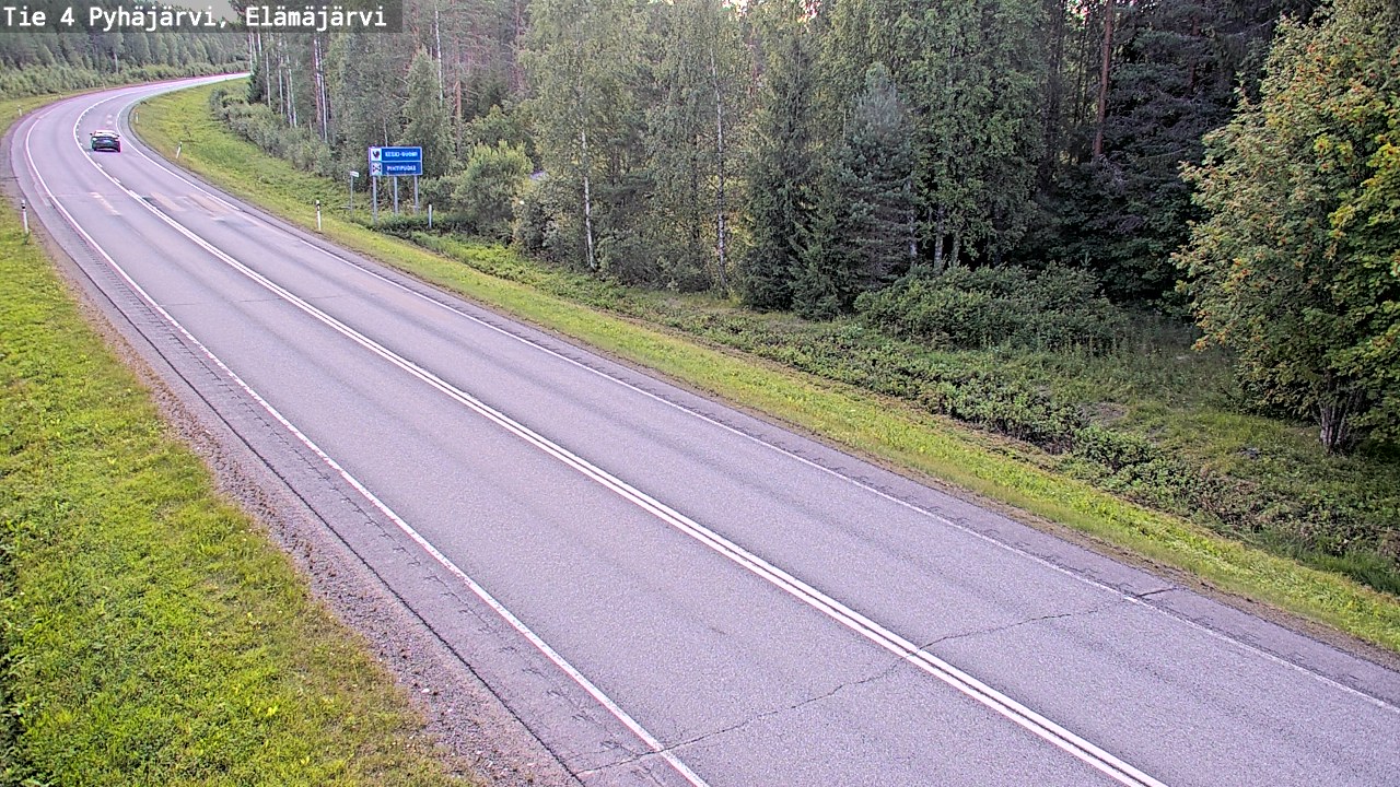 Kelikamerat Kuva Tie 4 Pyhäjärvi, Elämäjärvi, Pyhäjärvi, Pohjois-Pohjanmaa