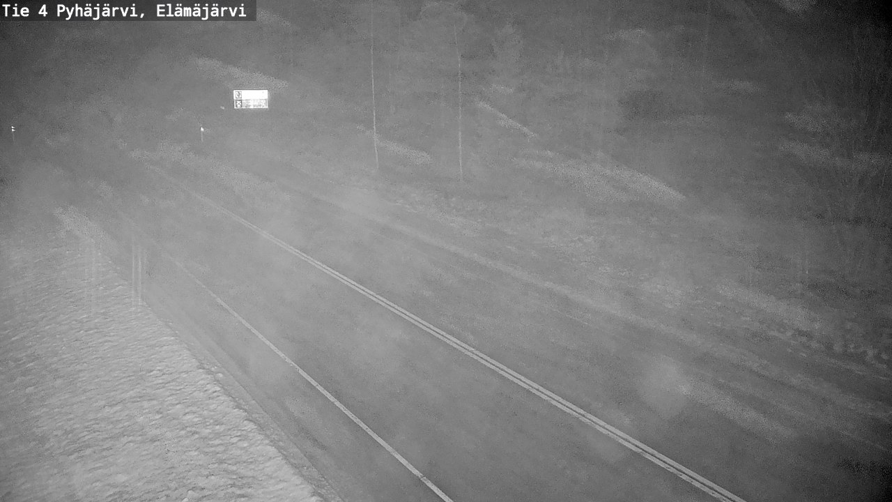Weather Camera Image Väg 4 Pyhäjärvi, Elämäjärvi, Pyhäjärvi, Pohjois-Pohjanmaa