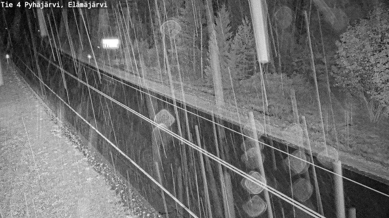 Weather Camera Image Road 4 Pyhäjärvi, Elämäjärvi, Pyhäjärvi, Pohjois-Pohjanmaa