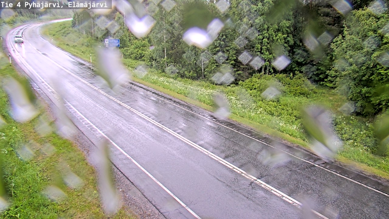 Weather Camera Image Väg 4 Pyhäjärvi, Elämäjärvi, Pyhäjärvi, Pohjois-Pohjanmaa
