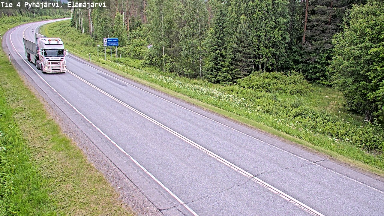 Kelikamerat Kuva Tie 4 Pyhäjärvi, Elämäjärvi, Pyhäjärvi, Pohjois-Pohjanmaa