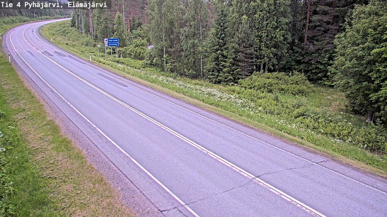 Kelikamerat Kuva Tie 4 Pyhäjärvi, Elämäjärvi, Pyhäjärvi, Pohjois-Pohjanmaa